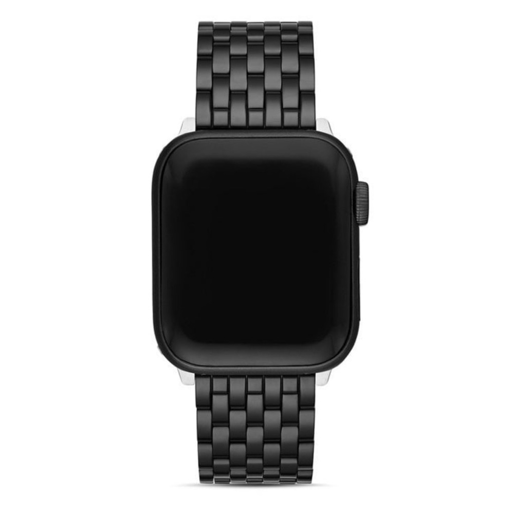 Michele Black Stainless Steel Apple Watch Bracelet